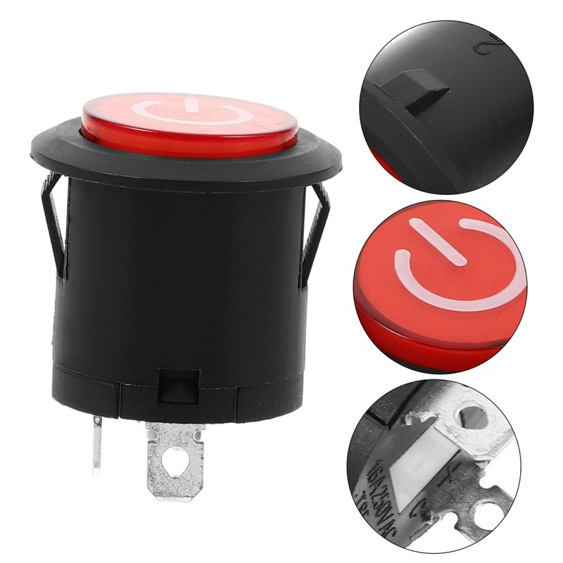 Kisangel Electric Button Start Switch Easy Install Electronic Switch for