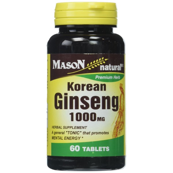 Mason Vitamins Mason Korean Ginseng 1000mg Tablets