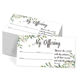 500 Count Tithes and Offering Envelopes for Church Offering Donation Envelopes Tithing Envelope My Offering Bill Size Envelope Checks and Cash Envelopes for Tithes and Offerings (Classic)