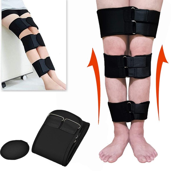 Mcvcoyh Leg Correction Device, XO-Type Leg Correction Belt, 3 Sets Legs Corrector Belt Band Straighten Belt Durable Material
