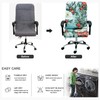 Office Chair Cover Stretch Fabric Removable Zipper Universal Fit Washable