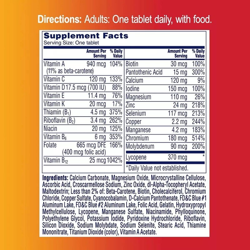 Bayer One A Day Adulto Triple Apoyo Inmune Con 100