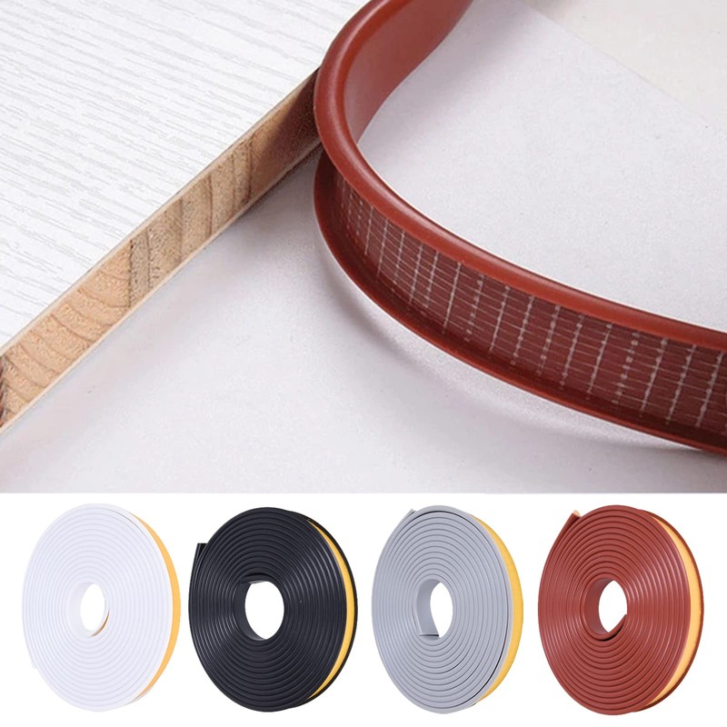 U-Shape Edge Banding, 16.4ft Self Adhesive Veneer Edging,TPE Flexible Furniture