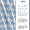 Abstract Unisex Baby Argyle Fitted Portable Crib Sheet - 525-A