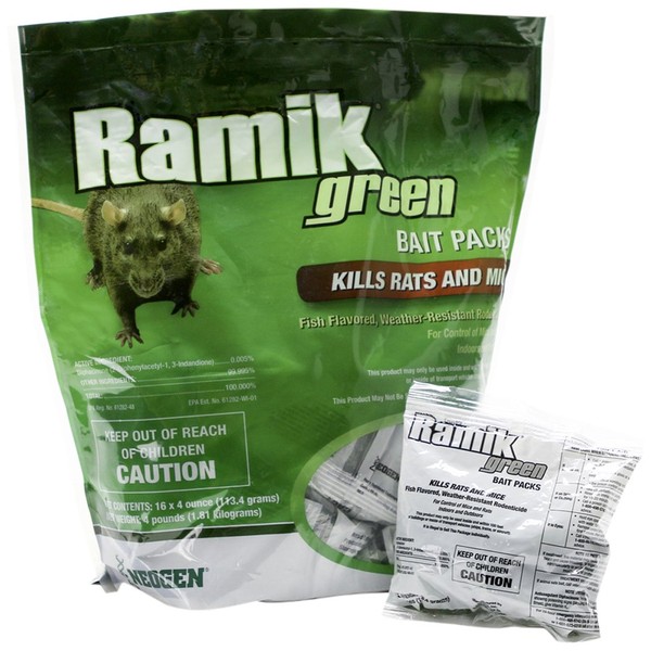 Neogen 698782 Green Ramik Nuggets Place Pack Pouch, 4-Pound