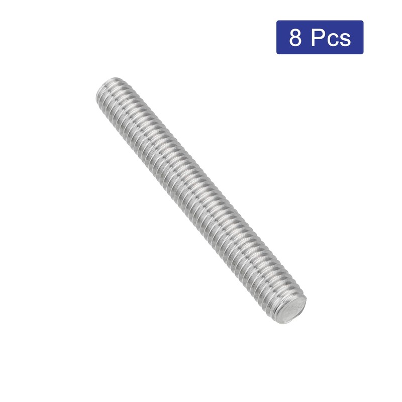 QUARKZMAN Pack of 8 Fully Threaded Spindles, M8 x 60