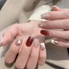 Domiya BY1198 Nail Tips, 24 Pieces, Short, Summer Popular, Japanese