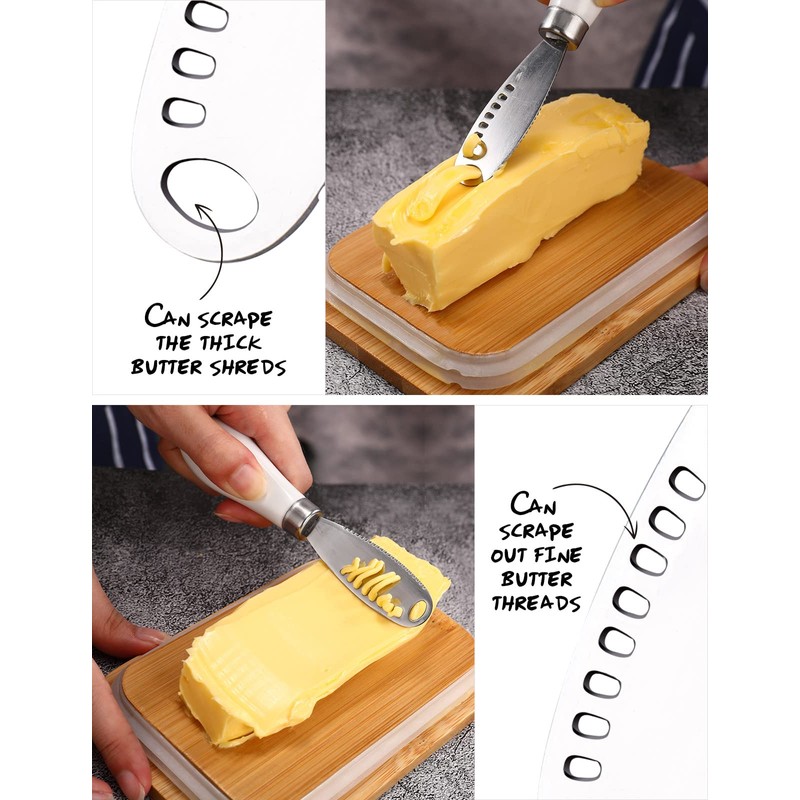 Butter Dish with Lid: Butter Dish for Countertop- AISBUGUR Metal