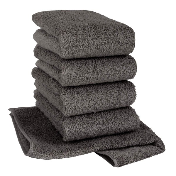 Hiorie Hand Towels, Hotel Style Towels, Classy, Set of 5,