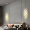 Spiral LED Pendant Light Gold Color High Brightness Eyes Protection