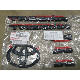 Genuine Toyota 2024 + Tacoma SR5 Matte Black Emblem Overlay Set PT948-35244-02