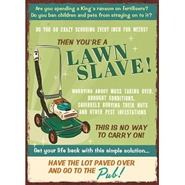 Birthday Card - Funny Birthday Card - Garden Lovers - Lawn Slave