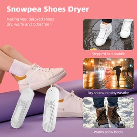 YHNDECO Electric Shoe Dryer Boot Dryer, Ski Boots Dryer, Shoe & Boot Warmer to Dry Sweaty Shoes & Eliminate Bad Odor (Standard UK Plug)