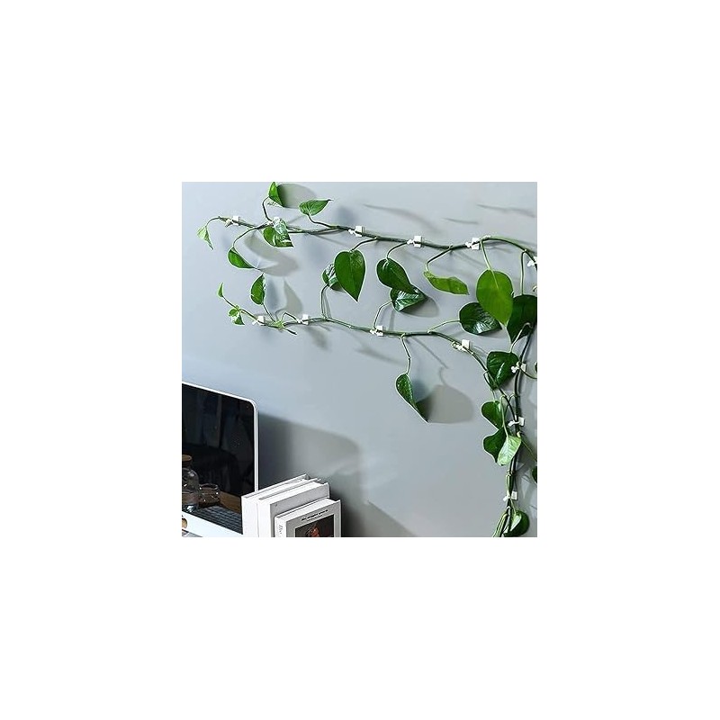 10Pcs White Plant Climbing Wall Self-Adhesive Fixed Clip Climbing Vine