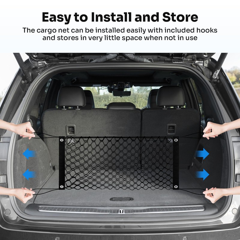 Canvcle Trunk Cargo Net for 2021-2025 Jeep Grand Cherokee L