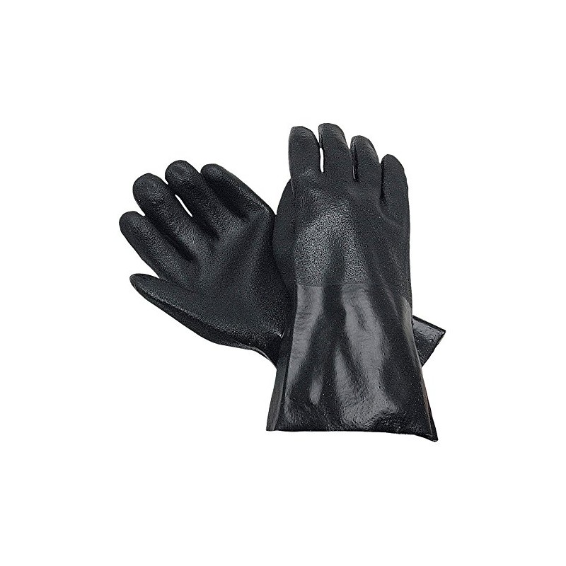 MCR Safety 6524S Double-Dipped PVC Plasticsol Gloves with 14-Inch Gauntlet