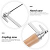 DOITOOL 5-Inch Deep Coping Saw Frame and 5 Replacement Blades