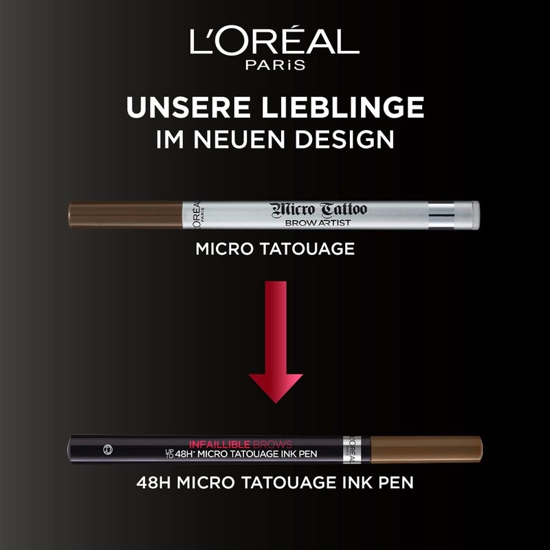 L'Oréal Paris Unbelieva Brow Micro Tatouage 104 Chatain Smudge Resistant