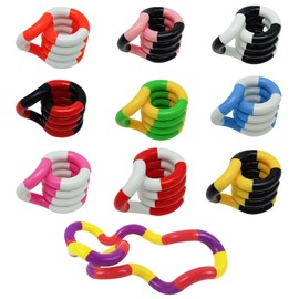 Pack of 10 Tuning Twister Hand Toys Tangles Autism Toy Tangle Fidget Toys Tangle Autism Toy Quiet Fidget Toy for Work or School - Hand Therapy Device