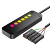 Touch Sliding Desktop Computer Power Switch RGB Lighting External PC