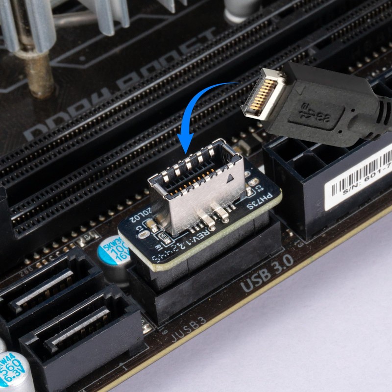 YSIUENG USB 3.2 Gen 1 to Gen 2 Header Adapter