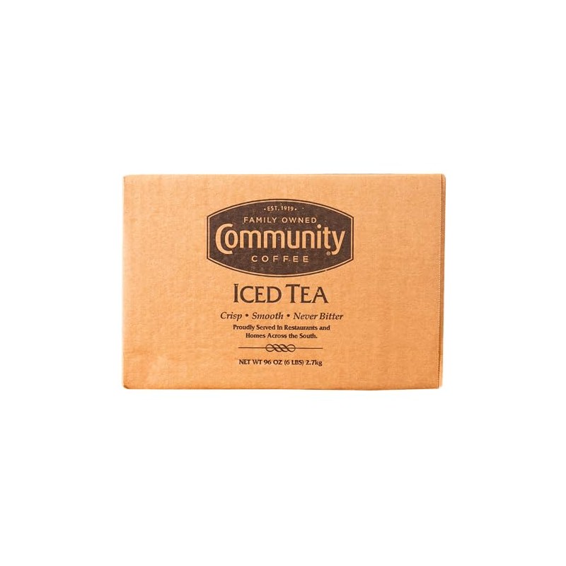 Community Coffee Pre-Measured Iced Tea Filter Packs for 3 Gallon