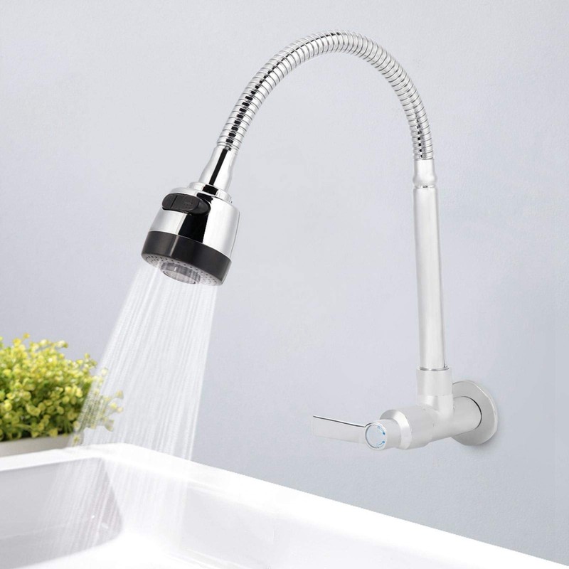 G1/2 Inch Household Kitchen Single Cold Water 360° Rotating Wall