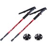 GLASEA® 2x Antishock Trekking Walking Hiking Pair Sticks Poles (red)