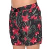 HUGO Men's Standard Tropical Leaf Swim Trunk, Black Currant, XX-Large