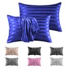 Stripe Satin Silk Pillowcase Pillow cover for Hair and Skin