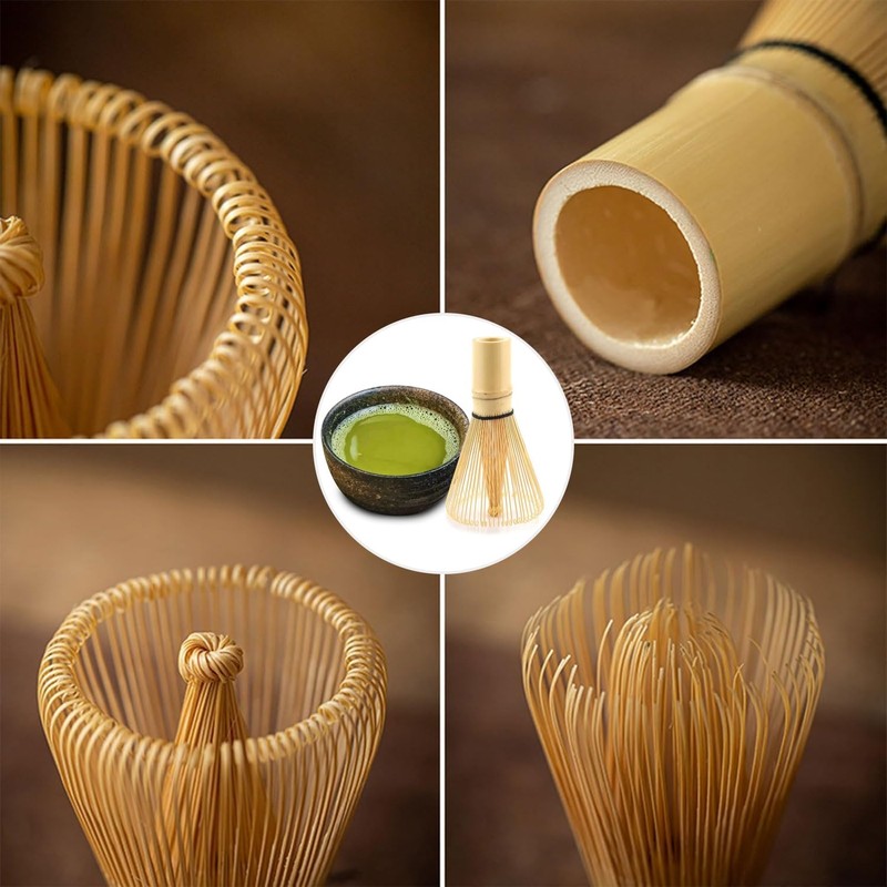 Bamboo Matcha Whisk Set – Traditional Matcha Whisk, Ideal for