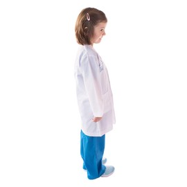 Aeromax Veterinarian Lab Coat Size 4 to 6, White, 6-Apr (LVT-46)