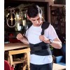 Faja Chaleco Corrector Postura Hombre Negro 3 Velcros Ajuste XXL