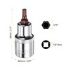 QUARKZMAN 3 Pieces 3/16" Hex Bit Socket 1/2" Square Drive