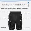 STONEKISS Youth Kids Compression Padded Girdle Shorts, Crash Pads on