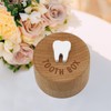 Tooth Fairy Box 3D Carved Wooden Box Souvenir Dropped Tooth