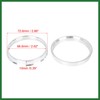 Motoforti 4pcs 72.6 to 66.6 mm Aluminium Alloy Car Hub