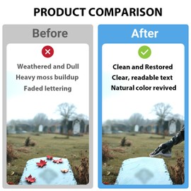 7 Pcs Gravestone Cleaning Kit, Headstone Cleaner, Gravestone Cleaning Kit Includes Horsehair Brush, Bristle Crevice Cleaning Brush, Cleaning Sponge, Gloves, Plastic Scraper, And Plastic Blades