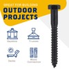 1/2" x 4”, 25-Piece Black Lag Bolts, Rustproof 4-Layer Ceramic