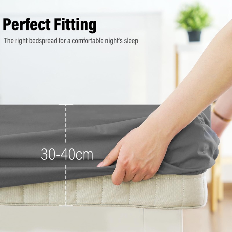 RUN HELIX King Size Fitted Sheets - Deep Pocket 16
