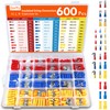 Gorffy Gorffy Kabelschuhe 600 Pcs, Sortiment Kabelschuhe Set 0,5-6,0mm2, Kabelschuhe