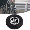 Wheelchair Wheel Replacement Solid PU Reinforced Aluminum Alloy Hub Walker