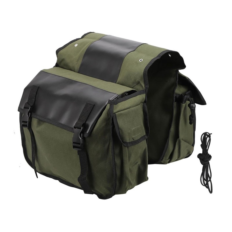 Cycling Side Bags Canvas Bike Commuting Bag Saddle Bags Large