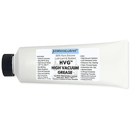 MicroLubrol High Vacuum Grease Pure Silicone Lubricant & Sealant, Laboratory, Valves, Gaskets, O-Rings, 4 oz., 114g, Compare to Dow HVG 976V
