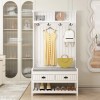 FUFU&GAGA 68.5"H Hall Tree with Bench and Shoe Storage -