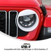 Linksip Angry Eye Headlight Covers Compatible with 2024 2025+ Jeep