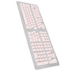 Keyboard Keycaps 129 Keys Pudding Transparent OEM Height PBT Two