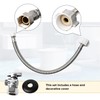 JEAPHA Toilet Connector Plumbing kit，Complete Toilet Set Valve, 1/2 inch
