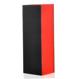 PACKOVE 10pcs Sided Sponge Nail Files Washable Nail Sanding Blocks Black Red Buffing Tools for Manicure