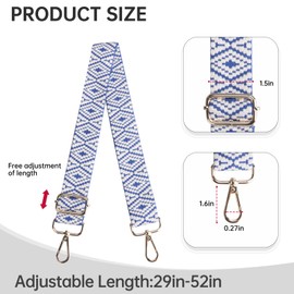 Purse Straps Replacement Crossbody Bag Strap for Purses Adjustable Wide Shoulder Straps for Women Handbags